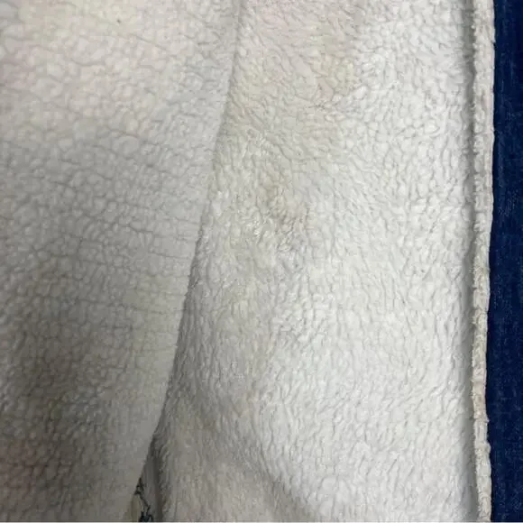 Vintage Handmade Sherpa Lined Denim Vest - Picture 4 of 9